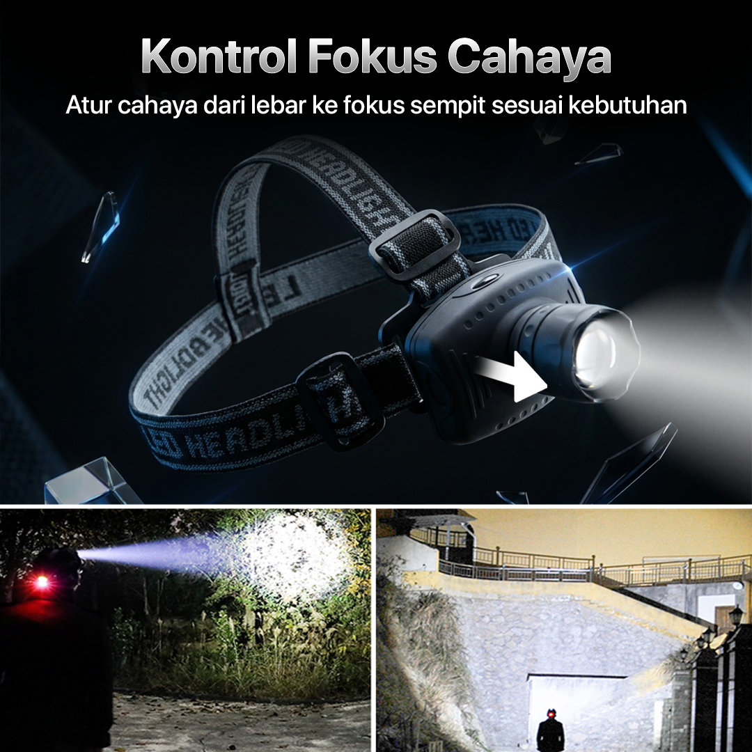 ASB Senter Kepala Headlamp LED Waterproof 160 Lumens - HE20 Gambar produk ASB Senter Kepala Headlamp LED Waterproof 160 Lumens - HE20 - 2