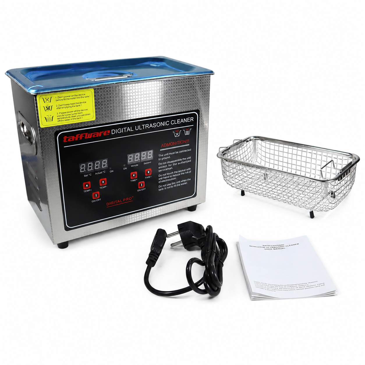 Taffware Mesin Pembersih Perhiasan Ultrasonic Cleaner Multifungsi 3L - KZ-D3 Gambar produk Taffware Mesin Pembersih Perhiasan Ultrasonic Cleaner Multifungsi 3L - KZ-D3 - 6