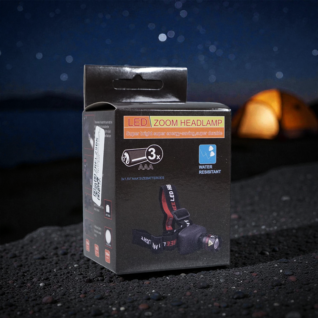 ASB Senter Kepala Headlamp LED Waterproof 160 Lumens - HE20 Gambar produk ASB Senter Kepala Headlamp LED Waterproof 160 Lumens - HE20 - Kemasan