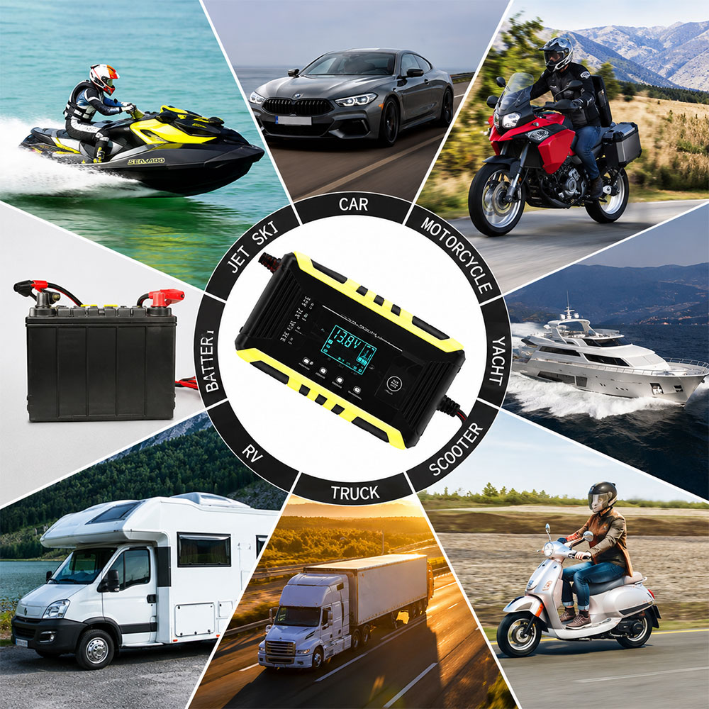 MINUS Charger Aki Mobil Motor LCD Accu Battery Lead Acid 12V 6A 90W - H-10CS Gambar produk MINUS Charger Aki Mobil Motor LCD Accu Battery Lead Acid 12V 6A 90W - H-10CS - 6