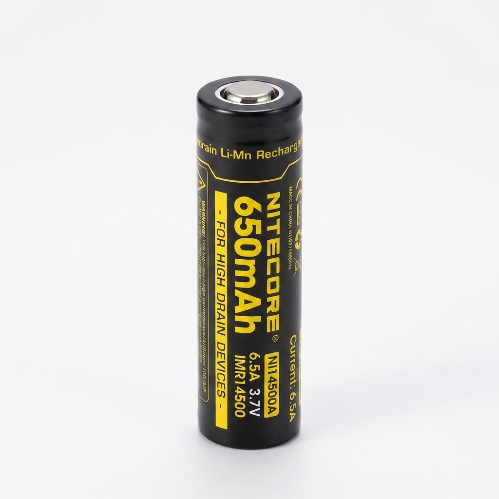 Gambar produk NITECORE Baterai Rechargeable 14500 3.7V 6.5A 650mAh 1 PCS - IMR14500 - 1