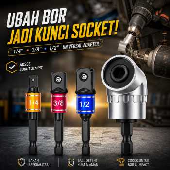 Gambar produk ABZ Set Mata Obeng Adaptor Drill Bits Hex Shank with Adaptor Universal - LK010