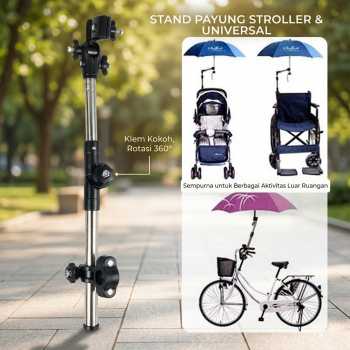 Gambar produk VKTECH Folded Pram Stand Payung Sepeda Stroller Kereta Bayi - LS4G