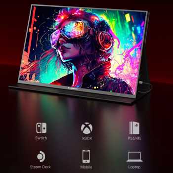 Taffware Portable Monitor 18 Inch IPS QHD 2.5K 144Hz Type C Mini HDMI - K118