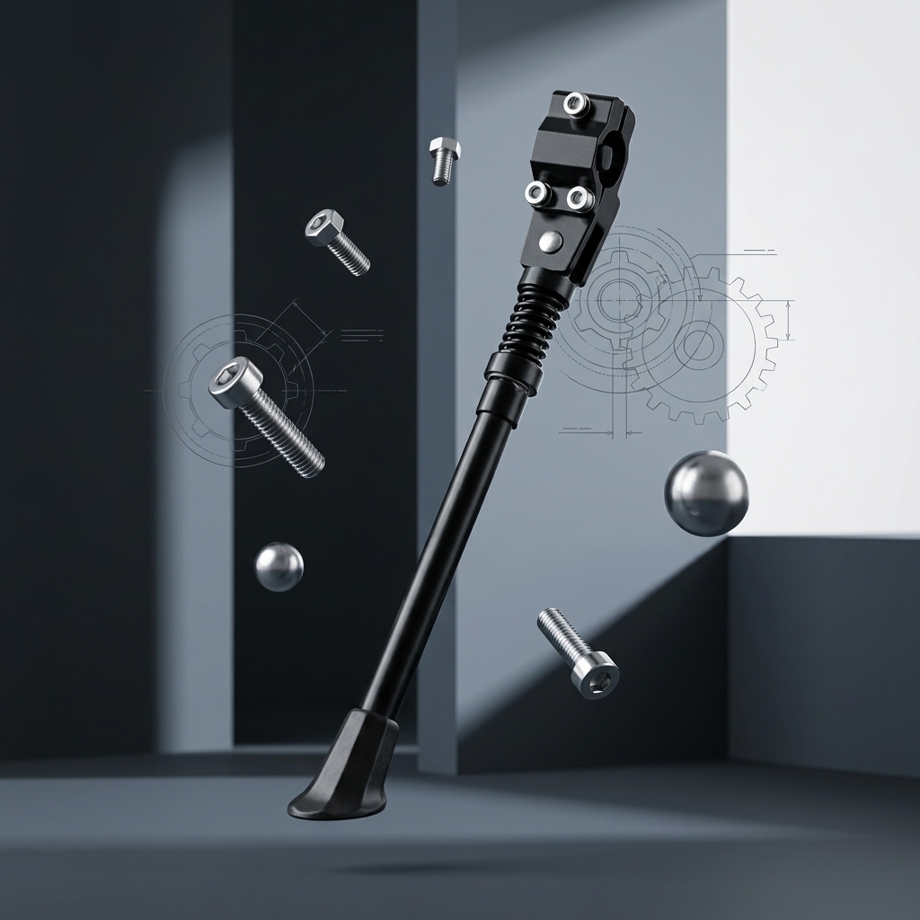 TaffSPORT Standar Sepeda Samping Bike Kickstand 31cm - S1 Gambar produk TaffSPORT Standar Sepeda Samping Bike Kickstand 31cm - S1 - 2