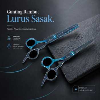 Biutte.co Gunting Rambut Lurus Sasak Electroplating Stainless Steel - SH20