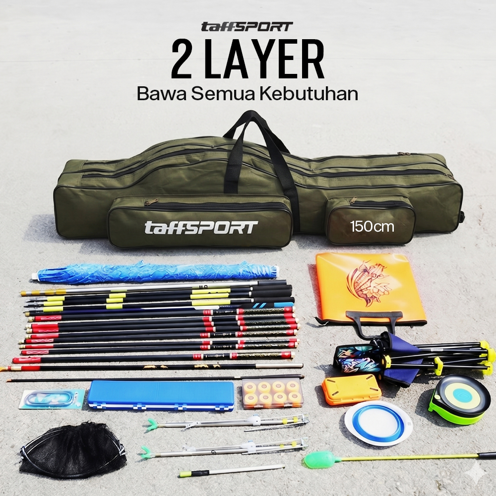 Gambar produk TaffSPORT Tas Pancing Joran Portable Fishing Bag 150cm - 1680D - 1