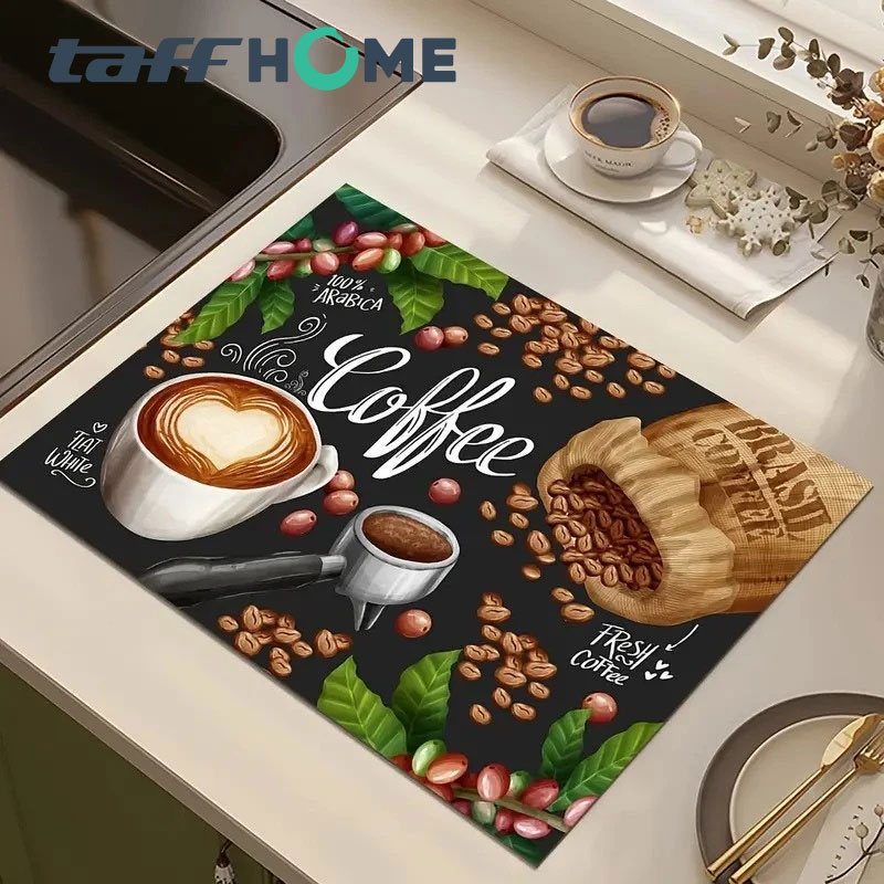 TaffHOME Tatakan Meja Alas Pengering Piring Gelas Diatomite Coffee Mat - D-45 Gambar produk TaffHOME Tatakan Meja Alas Pengering Piring Gelas Diatomite Coffee Mat - D-45 - Utama