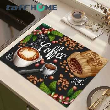 TaffHOME Tatakan Meja Alas Pengering Piring Gelas Diatomite Coffee Mat - D-45