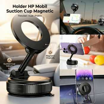HOLDY Holder HP Mobil Suction Cup Magnetic Foldable Car Phone Holder - K007