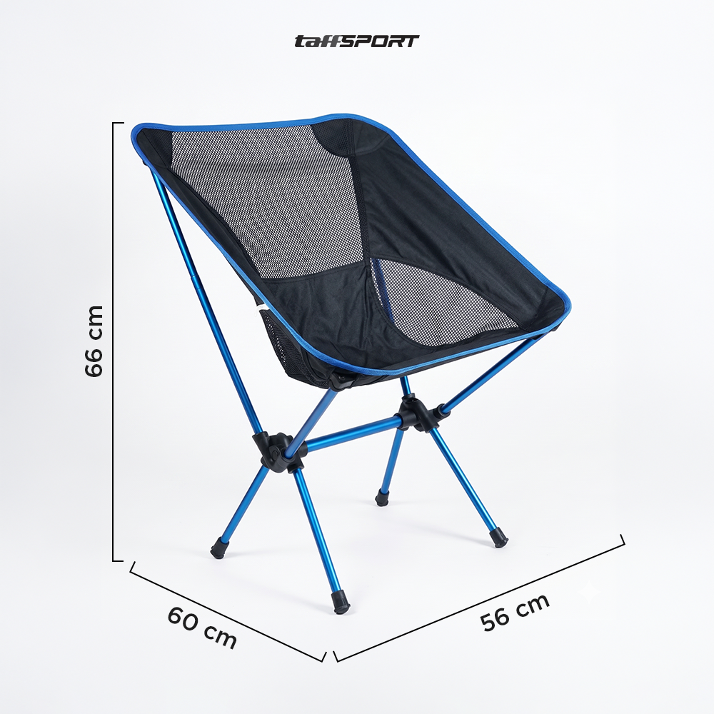 TaffSPORT Kursi Lipat Outdoor Camping Portable Oxford Folding Chair Low - SF733 Gambar produk TaffSPORT Kursi Lipat Outdoor Camping Portable Oxford Folding Chair Low - SF733 - 7