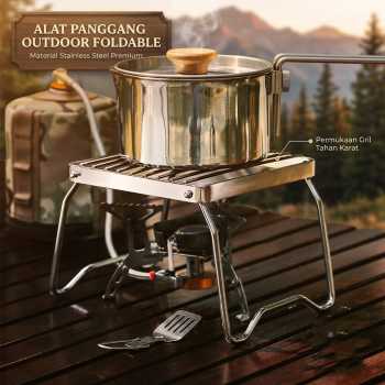 Goyana Alat Panggang Lipat Portable Outdoor Grill Stove Foldable - GY145