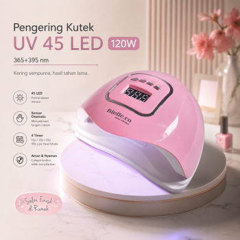 Biutte.co Pengering Kutek UV Lamp Nail Dryer LCD Display 45 LED 120W - Dmoley SUNX5MAX