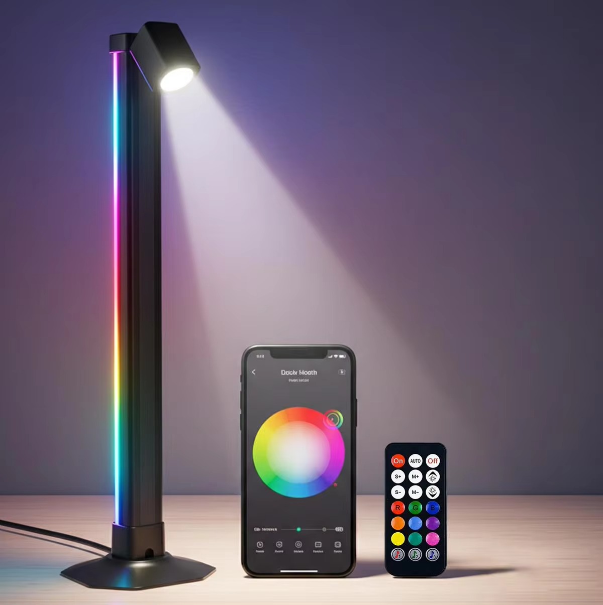 TaffLED Lampu Meja Hias Bluetooth RGBW Atmosphere Lamp USB 5W - TW70 Gambar produk TaffLED Lampu Meja Hias Bluetooth RGBW Atmosphere Lamp USB 5W - TW70 - Utama
