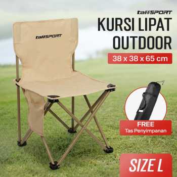 TaffSPORT Kursi Lipat Outdoor Camping Portable Oxford Folding Chair - BD852