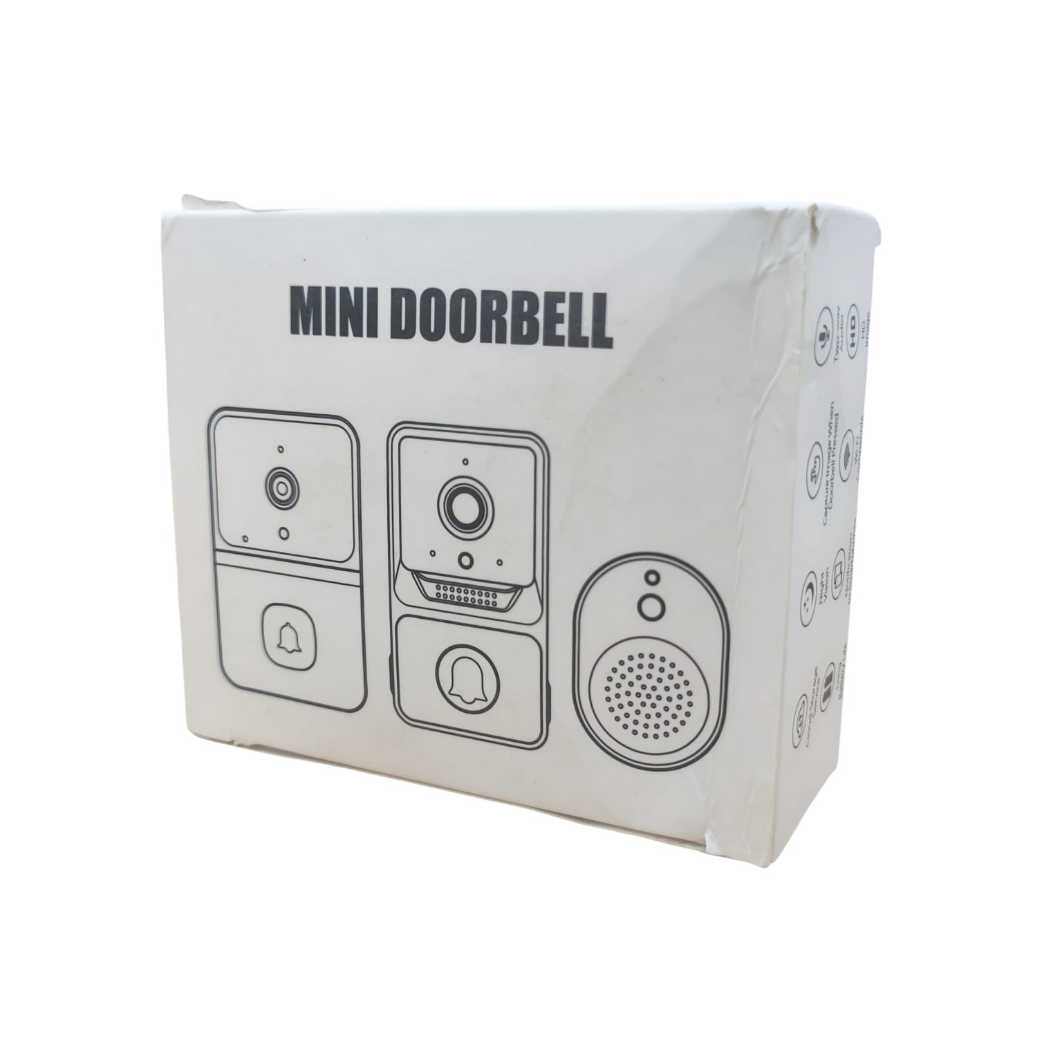 Chim Bel Rumah Smart Doorbell Wireless Video HD WiFi Two Way Audio 3MP - M8 Gambar produk Chim Bel Rumah Smart Doorbell Wireless Video HD WiFi Two Way Audio 3MP - M8 - Kemasan