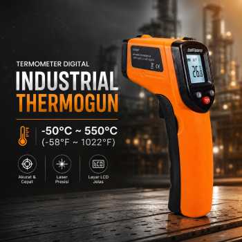 Taffware Termometer Industrial Digital Thermogun Infrared Backlit LCD - CX6001