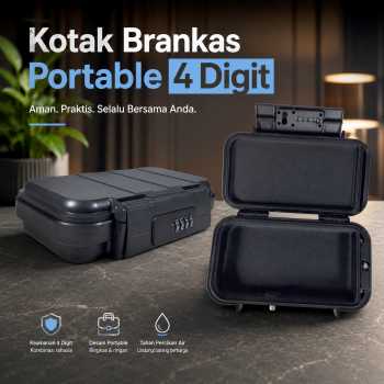 PIXARO Kotak Brankas Portable Lock Box 4 Digit Password Waterproof - G13