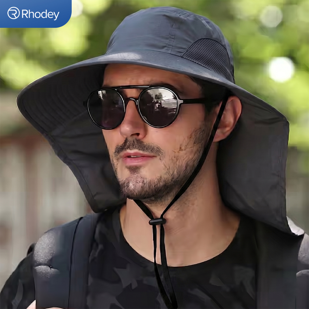 Rhodey Topi Rimba Hiking Outdoor Anti UV Waterproof Polyamide - BH031 Gambar produk Rhodey Topi Rimba Hiking Outdoor Anti UV Waterproof Polyamide - BH031 - 5