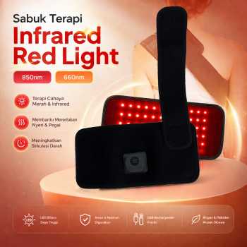 GENERIC Sabuk Terapi Infrared Red Light Therapy Belt Hot USB 850 660nm - G-80
