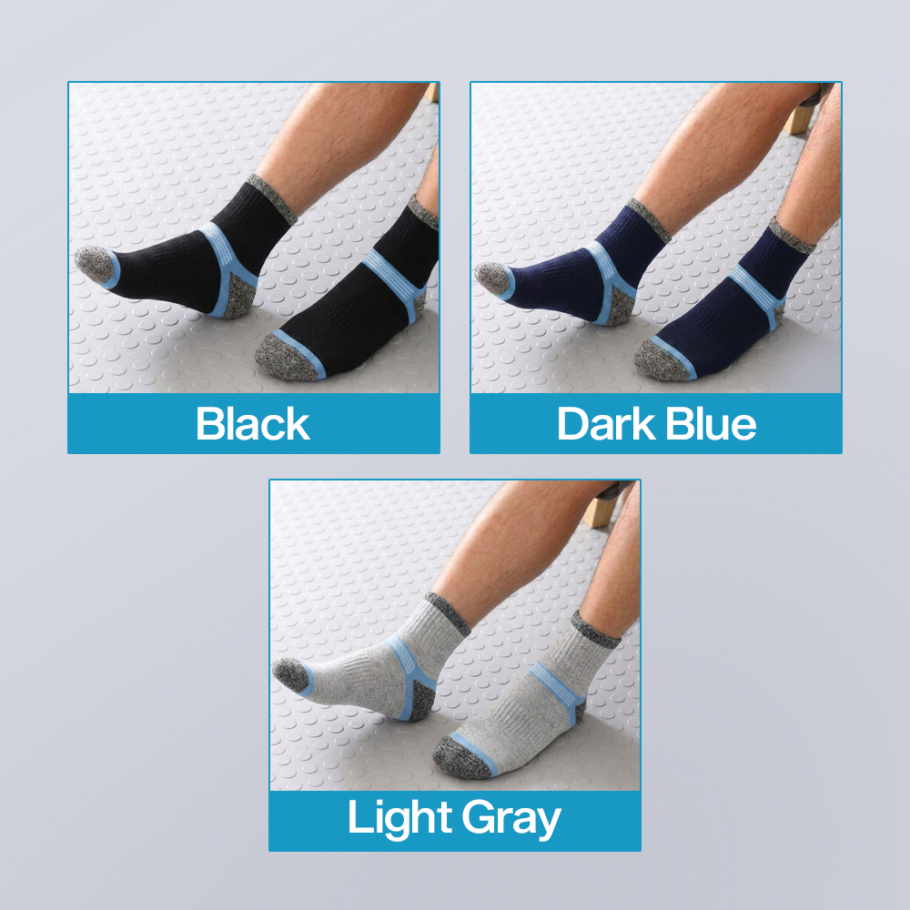 ZTOET Kaos Kaki Pendek Olahraga Quick Dry Breathable Sock Pria 39-45 - WZ173 Gambar produk ZTOET Kaos Kaki Pendek Olahraga Quick Dry Breathable Sock Pria 39-45 - WZ173 - 6