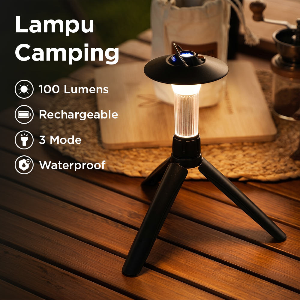 JANGYA Lampu LED Camping Lantern Dimmable Waterproof 2200mAh - HY-777 Gambar produk JANGYA Lampu LED Camping Lantern Dimmable Waterproof 2200mAh - HY-777 - Utama