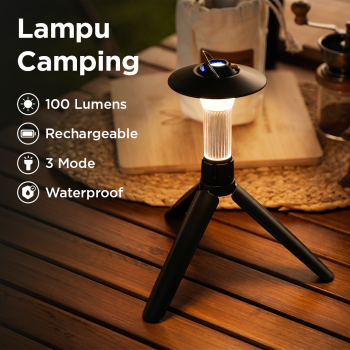 JANGYA Lampu LED Camping Lantern Dimmable Waterproof 2200mAh - HY-777