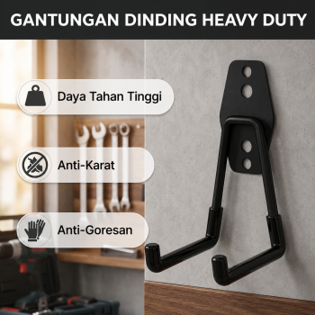 MCIRON Gantungan Dinding Hook Wall Mount Organizer Heavy Duty - MC002