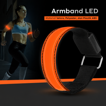 Party Dots Gelang Reflektif Reflective Safety Armband Wrist Band - CR2032