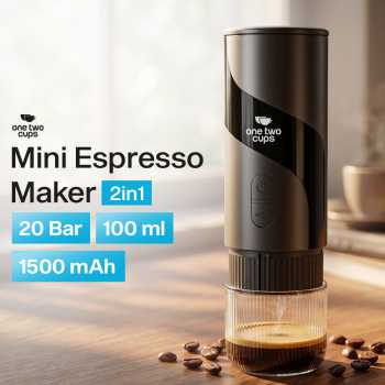 One Two Cups Portable Coffee Maker 2in1 20 Bar 1500mAh for Nespresso - HS9440-1S