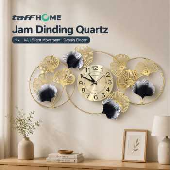 TaffHOME Jam Dinding Quartz Iron Luxury European Style Clock 60cm - 24107