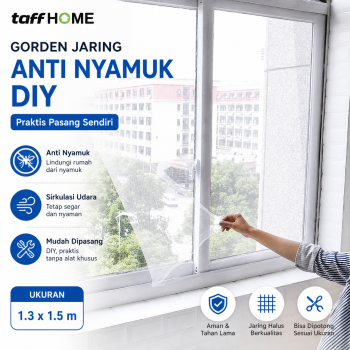 TaffHOME Gorden Jaring Jendela Anti Nyamuk Window Net Mesh 1.3x1.5M - WN09