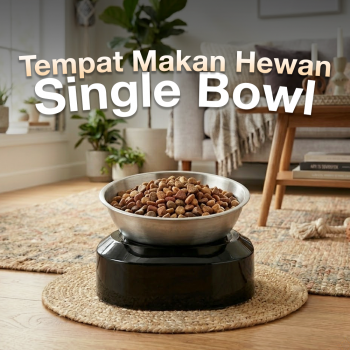 OMEKA Tempat Makan Hewan Peliharaan Kucing Anjing Feeding - ORM10