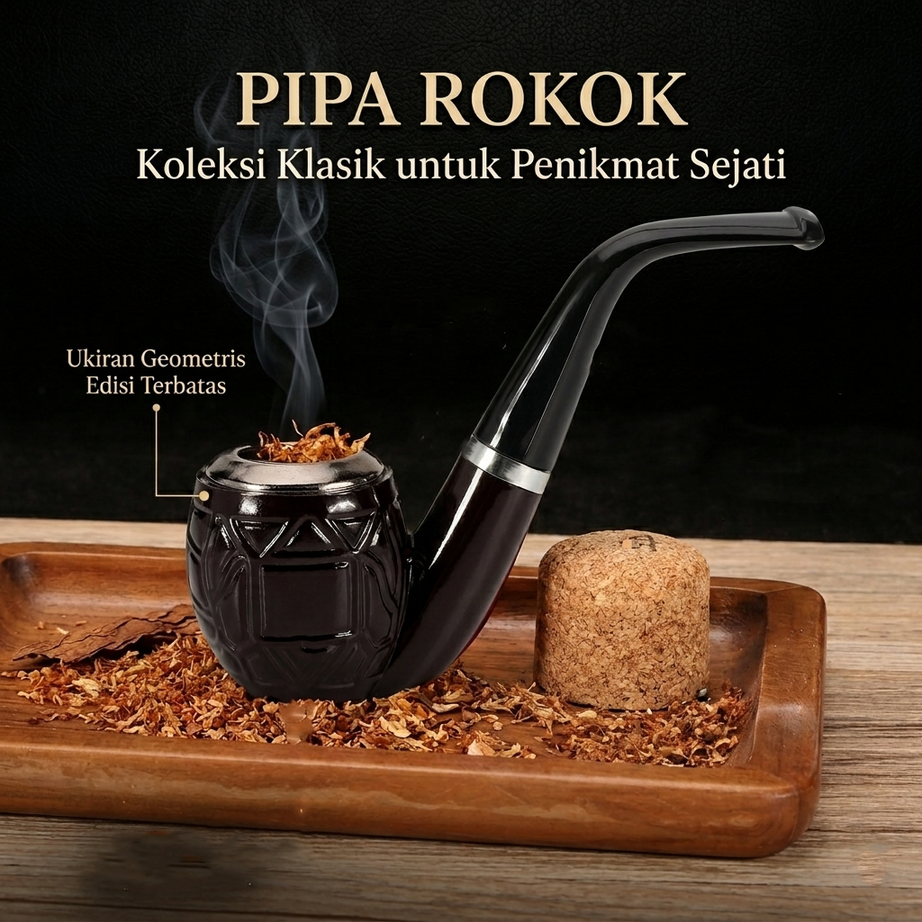 Gambar produk Jodel Pipa Rokok Tembakau Cangklong Tobacco Pipe Resin Washable Filter - ZF901 - Utama