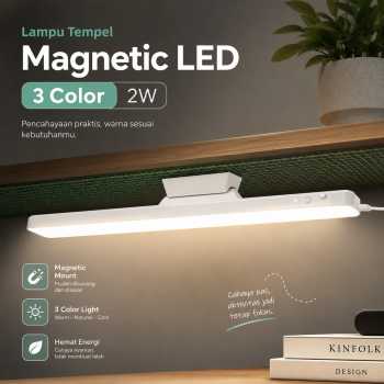 TOCH Lampu Tempel Magnetic LED 3in1 Color Dimmable Rechargeable 2W - SL-963