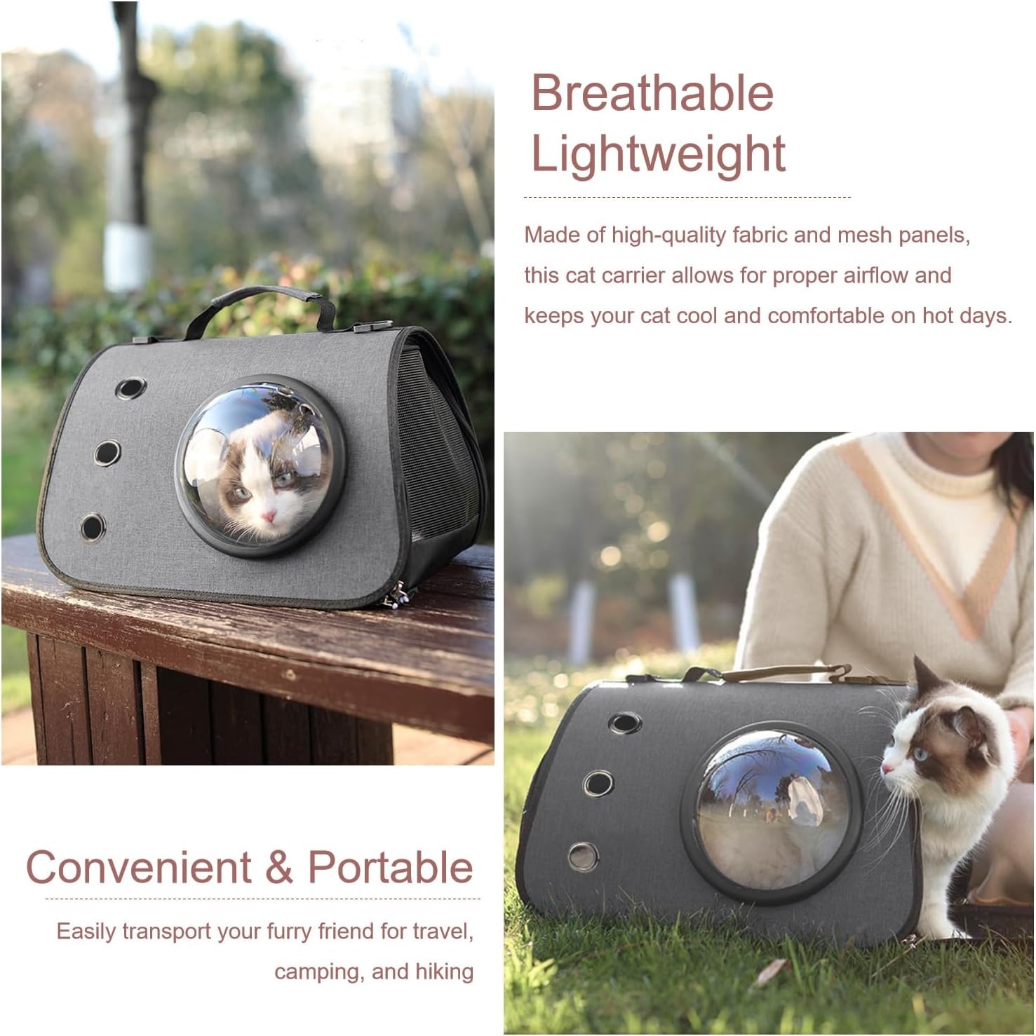 HABEI Tas Kucing Anjing Portable Breathable Linen Pet Carrier - HT-50 Gambar produk HABEI Tas Kucing Anjing Portable Breathable Linen Pet Carrier - HT-50 - 1