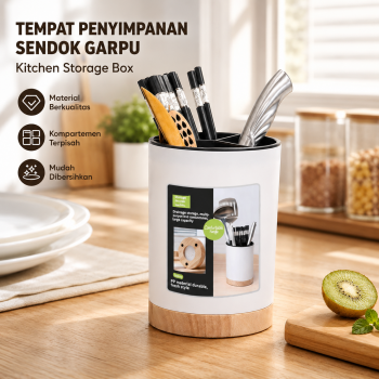 BUYGO Tempat Penyimpanan Sendok Garpu Alat Makan Kitchen Storage Box - BAG210