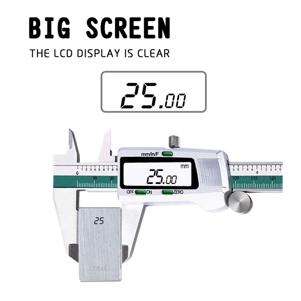 Douself Digital Caliper Jangka Sorong LCD Waterproof 0-150mm - ET50 Gambar produk Douself Digital Caliper Jangka Sorong LCD Waterproof 0-150mm - ET50 - 2