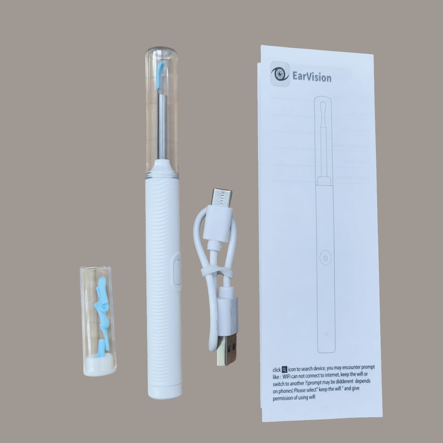 BYSE Kamera Pembersih Telinga Korek Kuping Otoskop Endoscope 3MP WiFi - CC10 Gambar produk BYSE Kamera Pembersih Telinga Korek Kuping Otoskop Endoscope 3MP WiFi - CC10 - 8