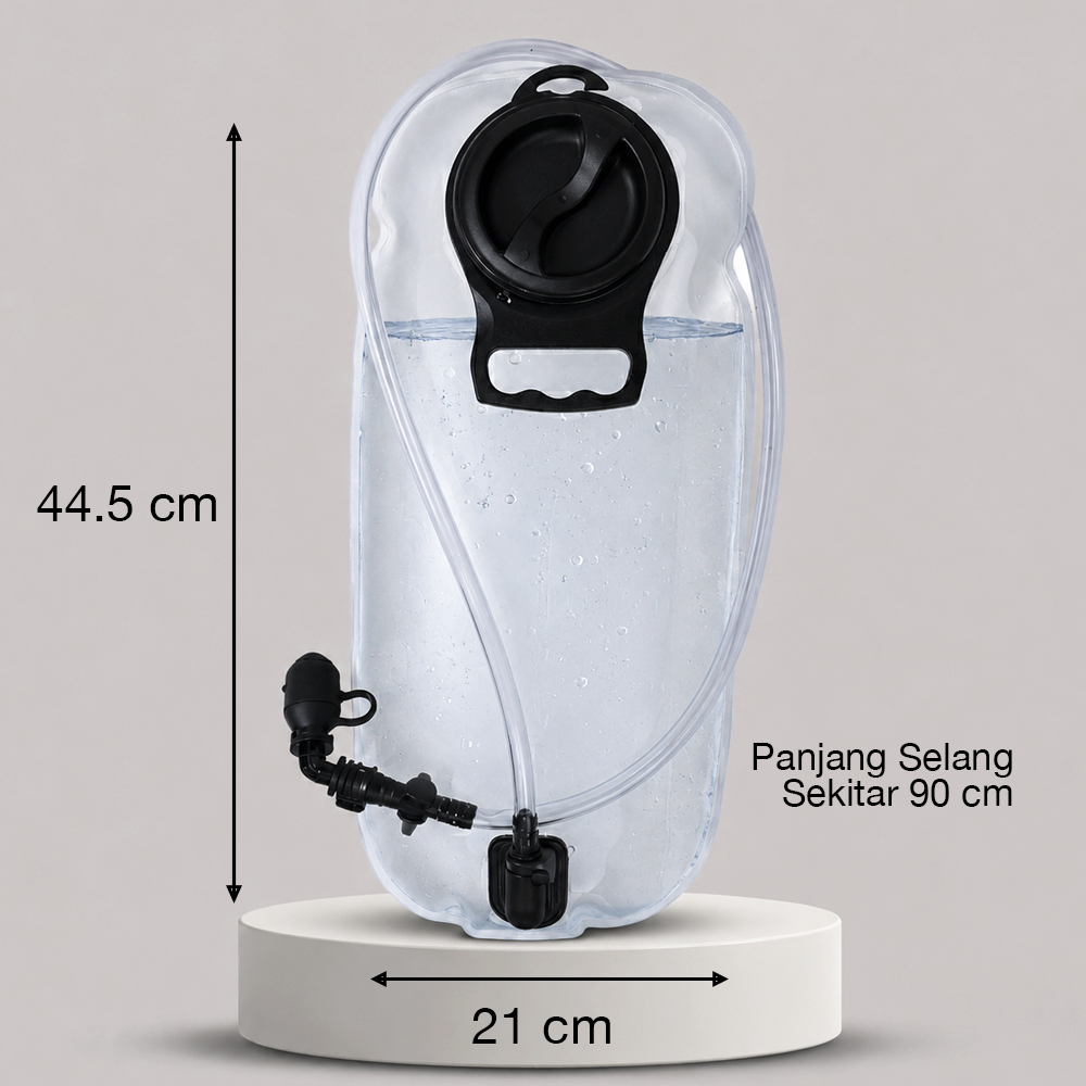 NEWBOLER Kantong Air Minum Water Bladder BPA Free Hydration Bag 3L - TF100 Gambar produk NEWBOLER Kantong Air Minum Water Bladder BPA Free Hydration Bag 3L - TF100 - 8