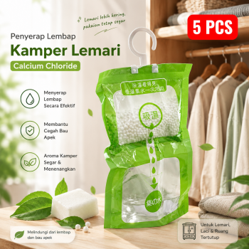 ATS Penyerap Lembap Kamper Lemari Pakaian Dehumidifier Bag 5 PCS - AT012