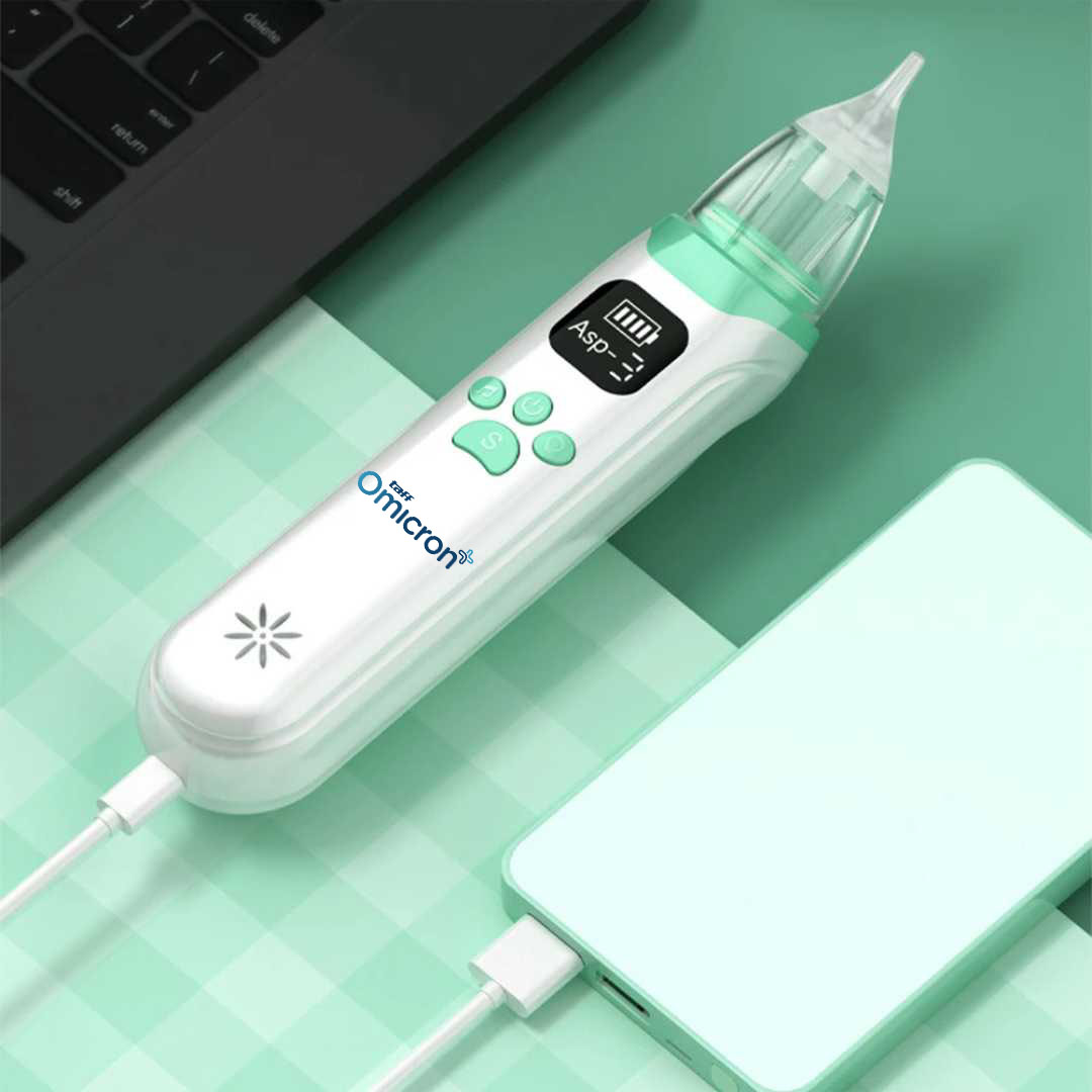 TaffOmicron Baby Nasal Aspirator Electric Nose Cleaner 65kPa 450mAh - KA1001 Gambar produk TaffOmicron Baby Nasal Aspirator Electric Nose Cleaner 65kPa 450mAh - KA1001 - 4