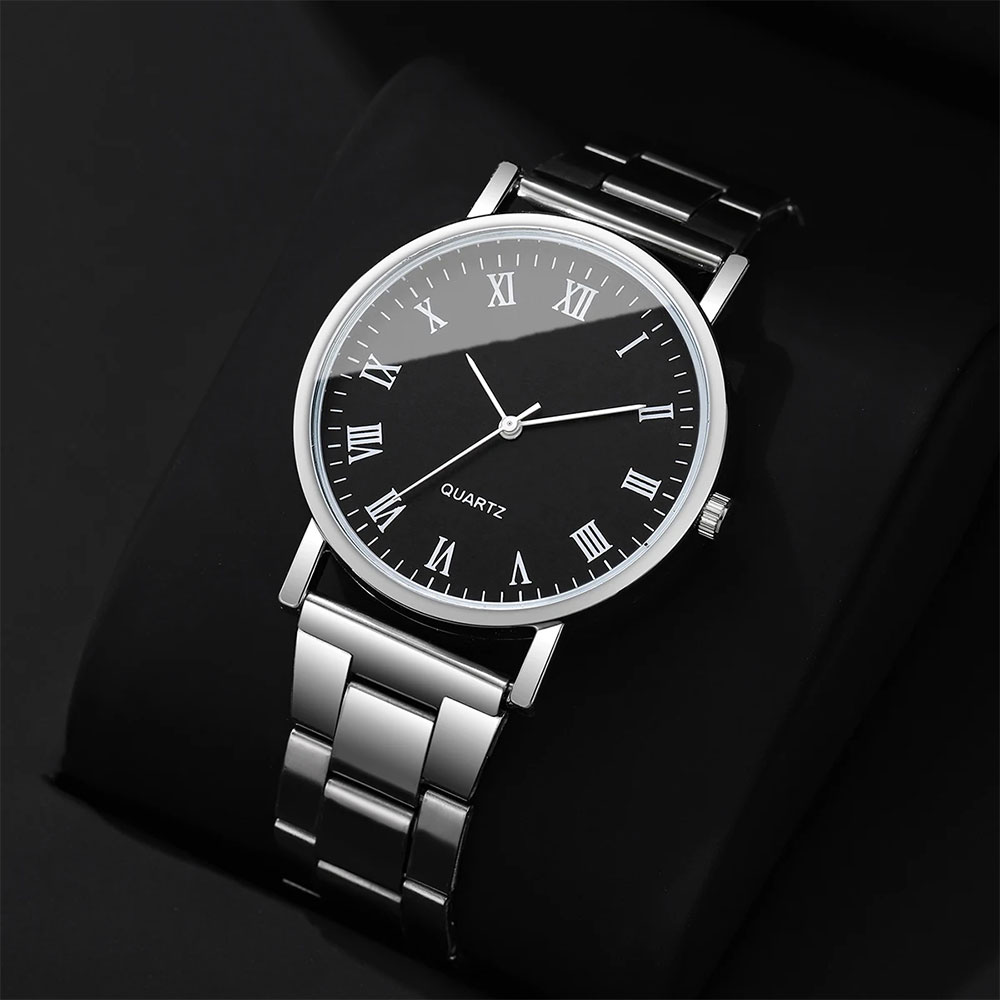 MODIYA Jam Tangan Analog Pria Elegant Quartz Stainless Steel 38mm - 23100 Gambar produk MODIYA Jam Tangan Analog Pria Elegant Quartz Stainless Steel 38mm - 23100 - 2