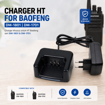 Baofeng Charger Baterai HT Walkie Talkie for Baofeng DM-1801 DM-1701 - DM-8