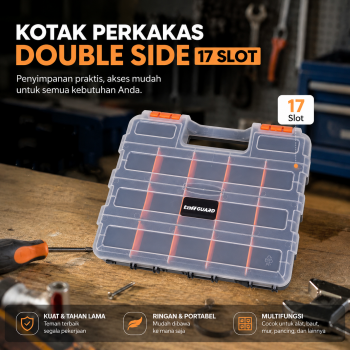TaffGUARD Kotak Perkakas Multifungsi Storage Tool Box Double Side - G-322
