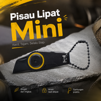 Gambar produk Tegoni Pisau Lipat Mini Folding Pocket Blade Knife - EO02732