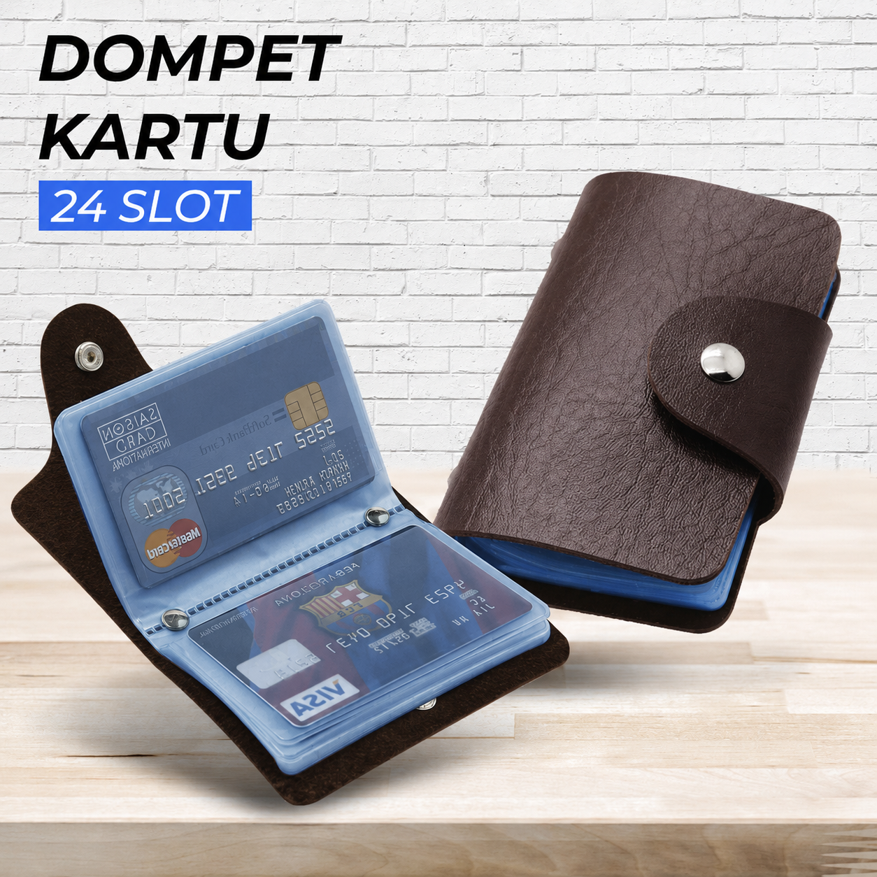Dompet Kartu Minimalis Card Wallet Kulit PU 24 Slot - C170 Gambar produk Dompet Kartu Minimalis Card Wallet Kulit PU 24 Slot - C170 - Utama