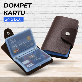 Dompet Kartu Minimalis Card Wallet Kulit PU 24 Slot - C170