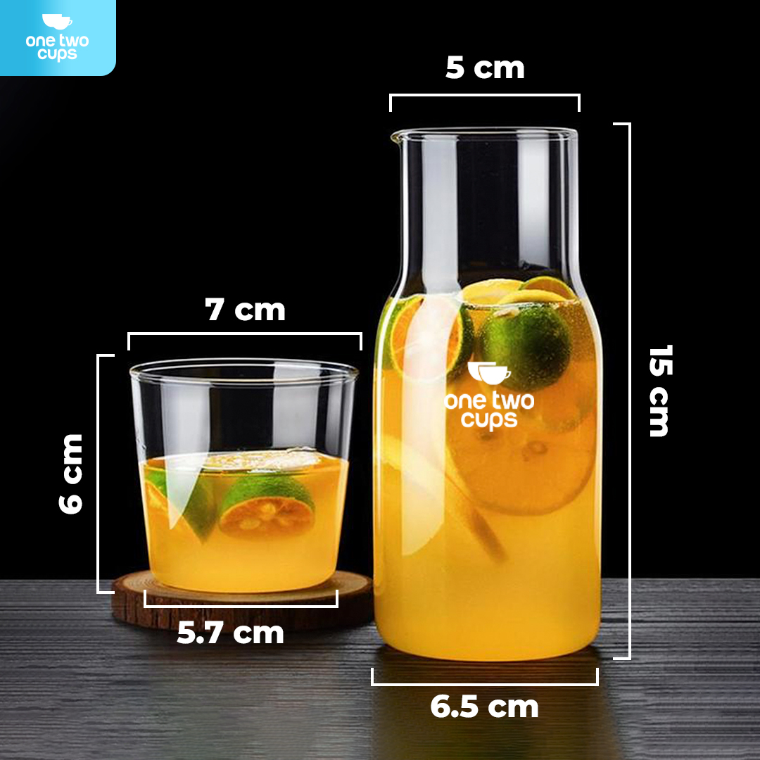 One Two Cups Set Teko Gelas Kaca Kopi Teh 1 Teko 1 Gelas Small 360ml - 0007G-C Gambar produk One Two Cups Set Teko Gelas Kaca Kopi Teh 1 Teko 1 Gelas Small 360ml - 0007G-C - 8