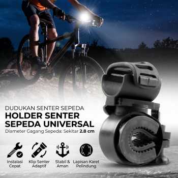 Gambar produk Holder Senter Sepeda Universal Adjustable Bike Bracket Mount - AB-2966